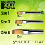 Pincel Plano Sintético - Nr. 1 - GSW Green Series