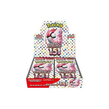 Caja sobres pokemon 151 japones (20 sobres)