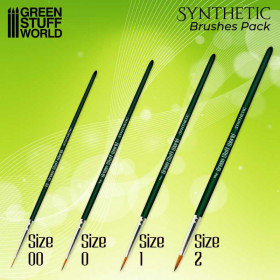 Set de Pinceles Sintéticos - GSW Green Series