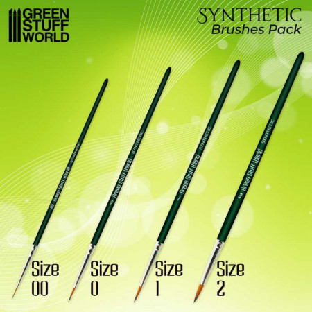 Set de Pinceles Sintéticos - GSW Green Series