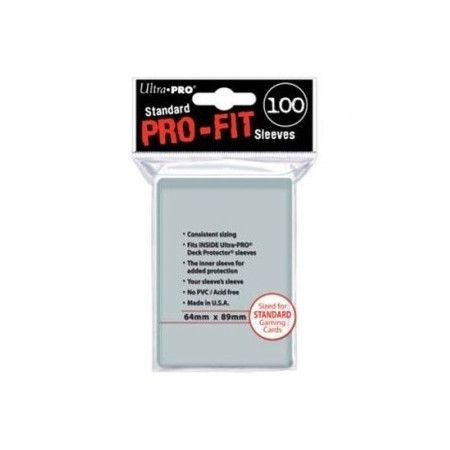 Fundas Standard Pro Fit Transparente (100 Fundas)