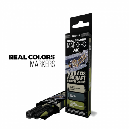 WWII AXIS AIRCRAFT COCKPIT COLORS - RC MARKERS SET