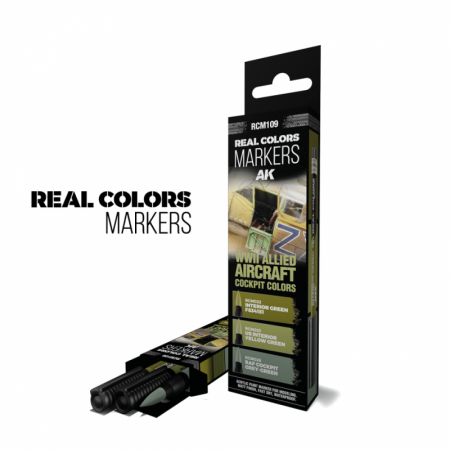 WWII AXIS AIRCRAFT COCKPIT COLORS - RC MARKERS SET