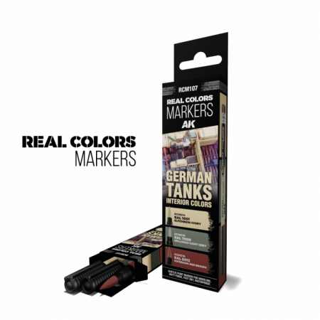 GERMAN TANKS INTERIOR COLORS - RC MARKERS SET