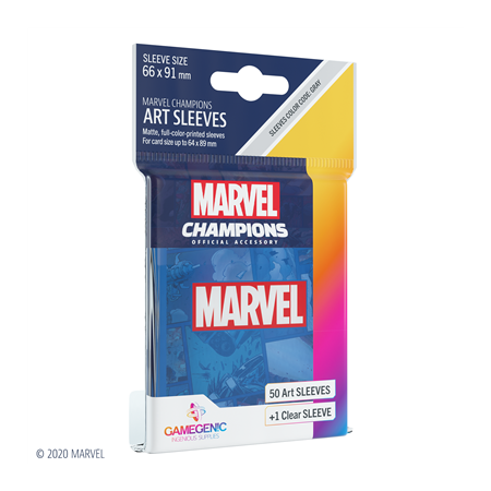 Marvel Champions Sleeves Marvel Blue