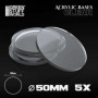 Peana ACRILICA Redonda Base 50mm - clear thick 3mm