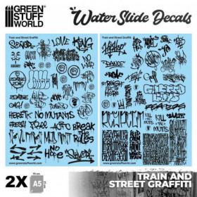 Calcas al agua - Mix Graffitis - Negro