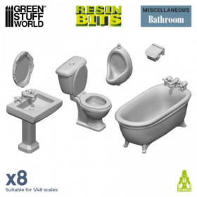 Set impreso en 3D - BAÑO y WC
