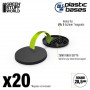 Peana PLASTICO Redonda Negras Base 28.5mm -PACKx20