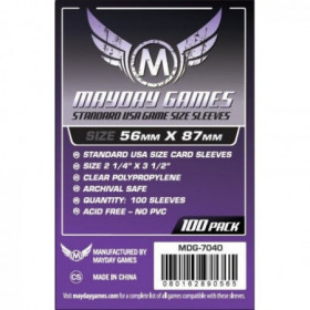 Fundas Mayday Standard USA - 56 X 87 mm (100 unidades)
