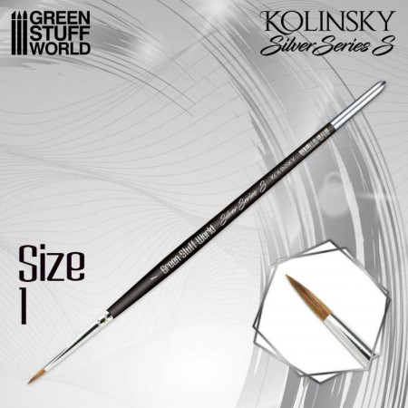 Pincel Kolinsky 1 - SILVER SERIES (S)