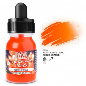 Acrylic Inks Fluor - ORANGE/NARANJA 30ml