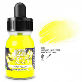Acrylic Inks Fluor - YELLOW/AMARILLO 30ml