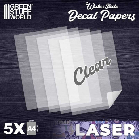 Calcas al agua - Laser Transparente