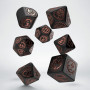 Set Dados Dragons Obsidian (7U) - Q-Workshop