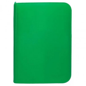 Carpeta con cremallera 4 bolsillos Verde