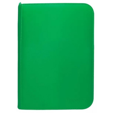 Carpeta con cremallera 4 bolsillos Verde