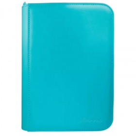 Carpeta con cremallera 4 bolsillos Azul