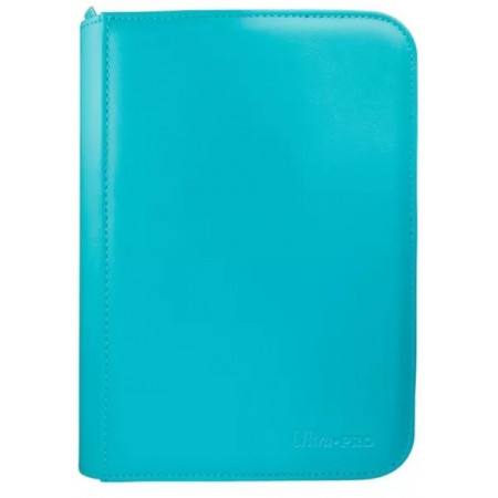 Carpeta con cremallera 4 bolsillos Azul