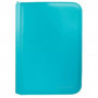 Carpeta con cremallera 4 bolsillos Azul