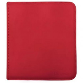 Carpeta con cremallera 12 bolsillos Rojo