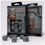 Set Dados Dwarven Gray&Black - Q Workshop