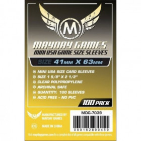 Mini USA Sleeves 41 X 63 MM (100 pack)