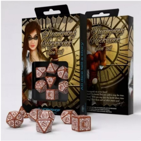 Set Dados Steampunk Clockwork - Q Workshop