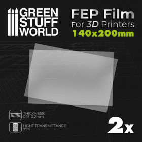 Lamina FEP 200x140mm (pack x2)