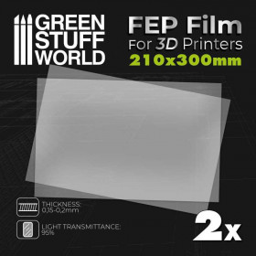 Lamina FEP 300x210mm (pack x2)