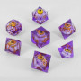 Dados RPG Transparentes Ojos Morados