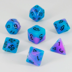 Dados RPG Brillo en la Oscuridad Morado