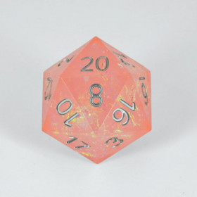 Dado D20 Rose Galaxy