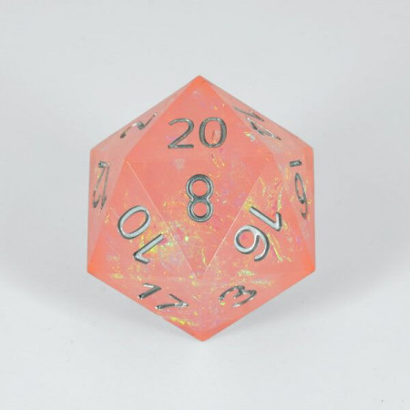 Dado D20 Rose Galaxy