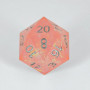Dado D20 Rose Galaxy
