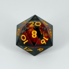 Dado D20 Ojo Sauron Rojo