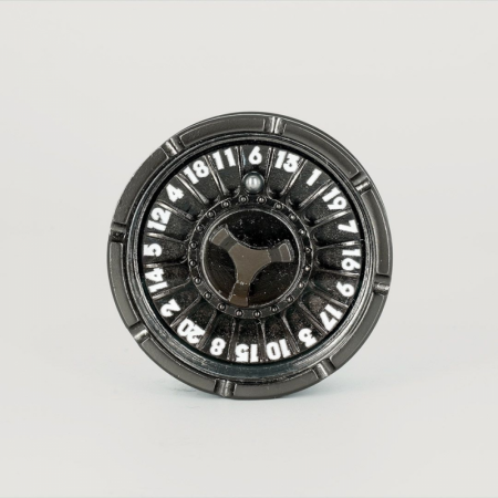 Dado D20 Ruleta Plateada