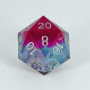 Dado D20 Purple Galaxy