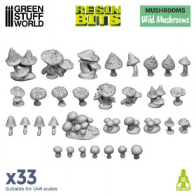 Set impreso en 3D - Setas silvestres