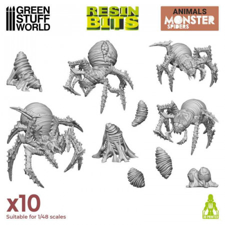 Set impreso en 3D - Monster Spiders