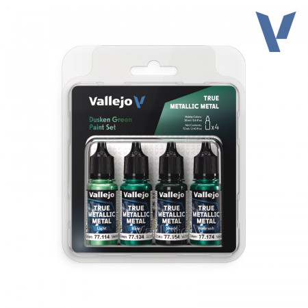 Vallejo Set 4 Colors TMM Verde Sombrio