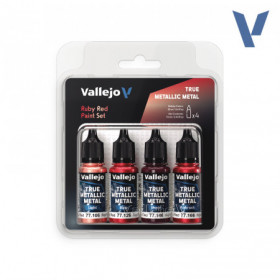 Vallejo Set 4 Colors TMM Rojo Rubi