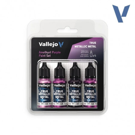 Vallejo Set 4 Colors TMM Purpura Amatista