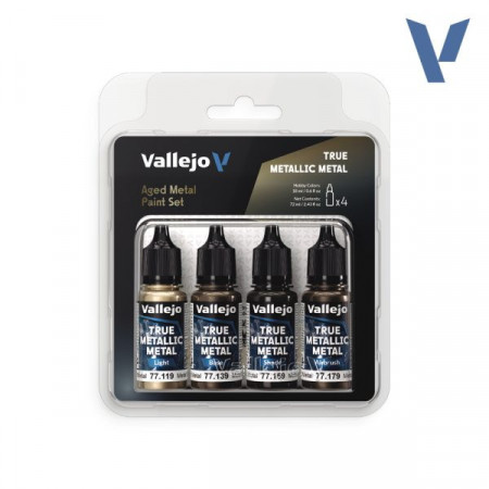 Vallejo Set 4 Colors TMM Metal Envejecido