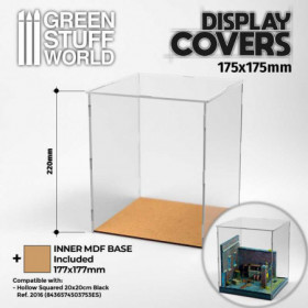 VITRINA abierta transparente 175x175mm + inner bas