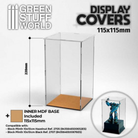 VITRINA abierta transparente 115x115mm + inner bas