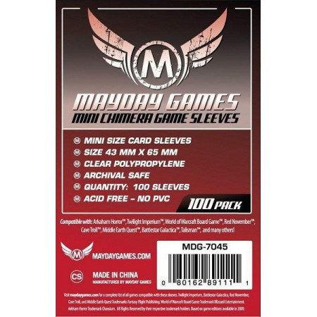 MAYDAY - Mini Chimera Game Sleeves 43 X 65 mm (100 Ud.)