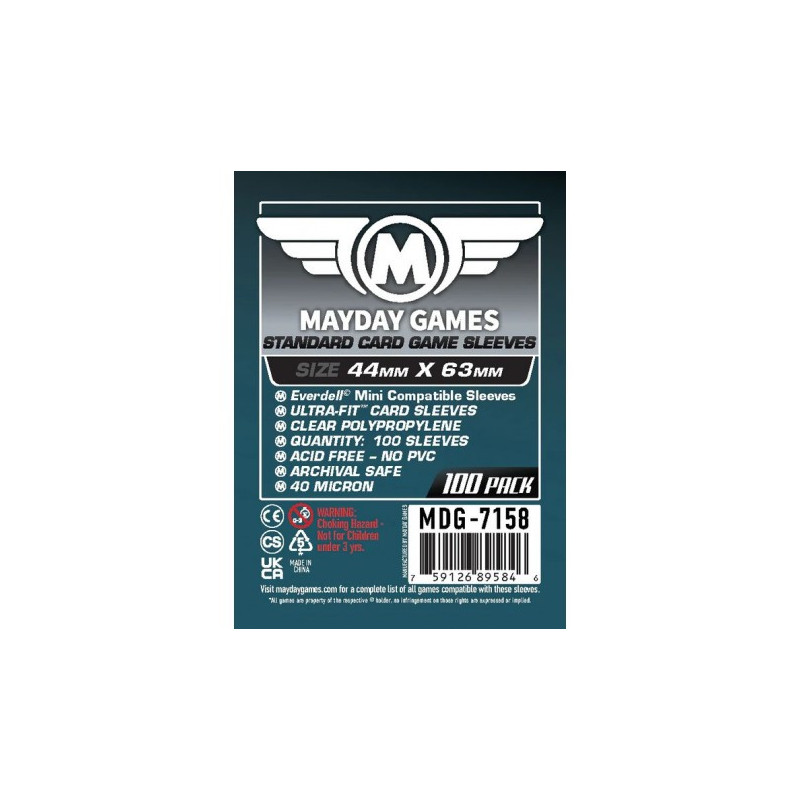 MAYDAY - Everdell Mini Compatible Sleeves 44x63 mm (100 Ud.)