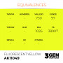 FLUORESCENT YELLOW - STANDARD