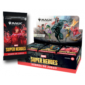 Caja de sobres (30) Marvel Super Heroes Español